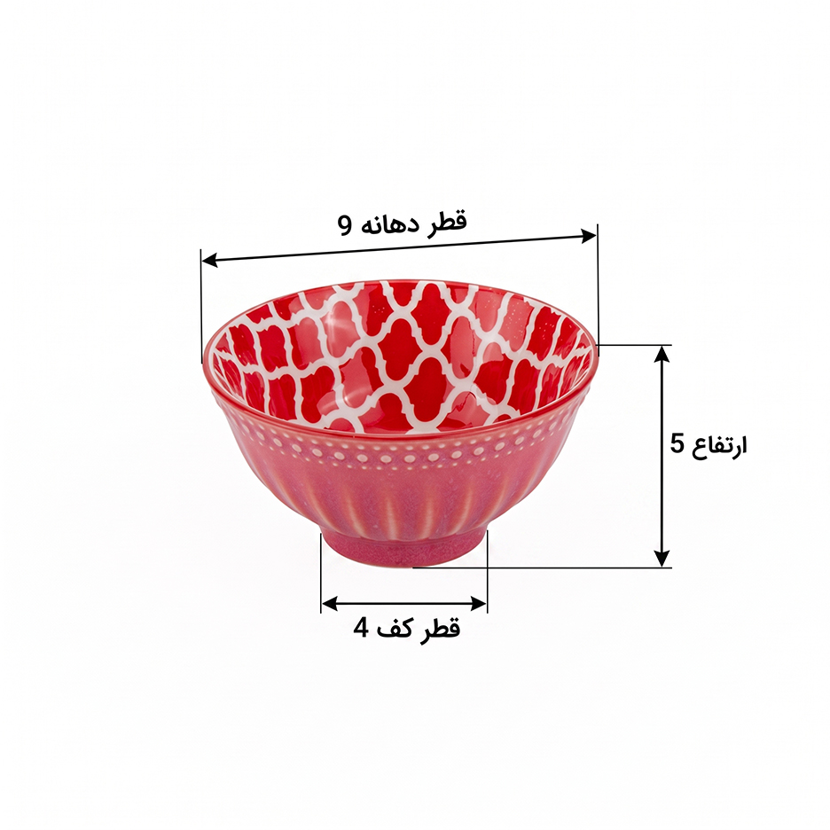کاسه 6 عددی چندرنگ دنی هوم کد 350FGW