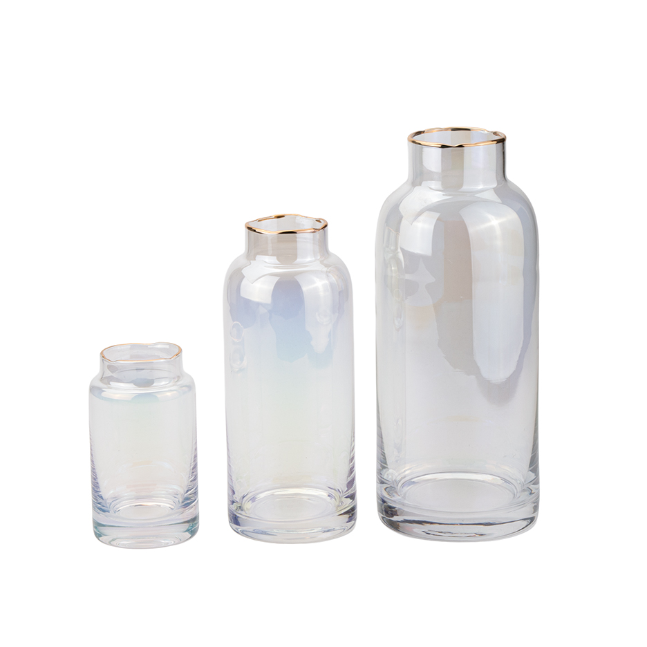 گلدان شیشه ای دنی هوم مجموعه سه عددی کد CB9293171