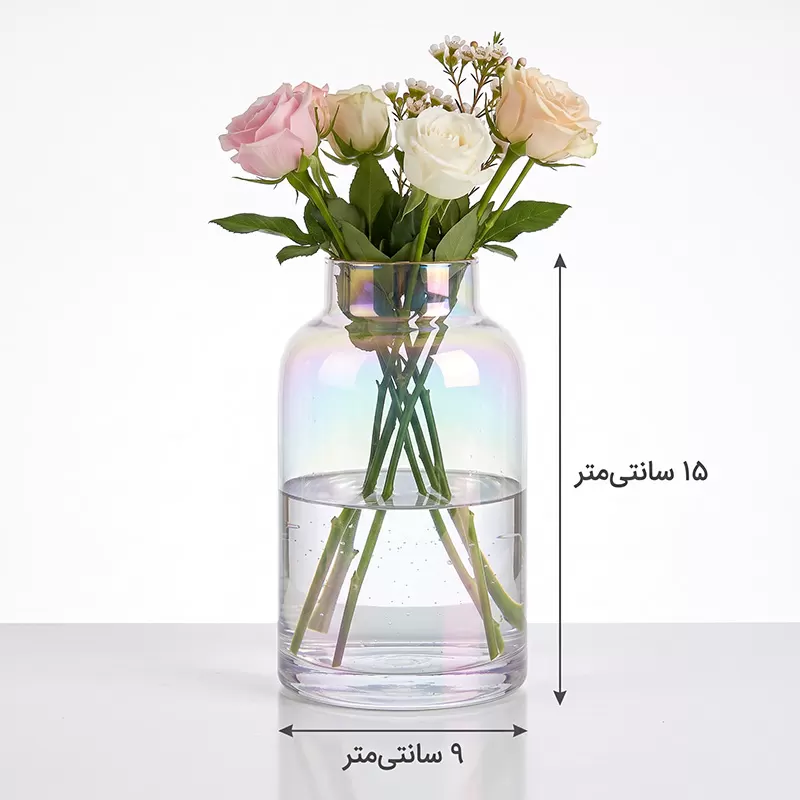 گلدان شیشه ای دنی هوم کد CB-172 3 گلدان شیشه ای دنی هوم کد CB-172